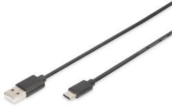 ASSMANN Високоскоростен 2.0 usb тип a - usb тип-c кабел 1, 8 м ak-300154-018-s (ak-300154-018-s)