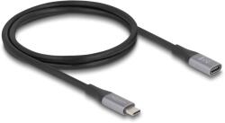 Delock USB 40 Gbps удължител USB Type-C мъжки - женски PD 3.1 240 W 1 м сив метал