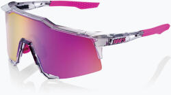  Ochelari de soare 100% Speedcraft polished translucent grey/purple multilayer mirror