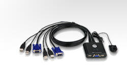ATEN kvm превключвател 2pc usb + кабел (cs22u) (cs22u)