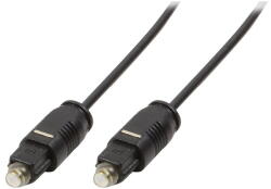 LogiLink Аудиокабел, Toslink/M - Toslink/M, PMMA кабел, черен, 2 м