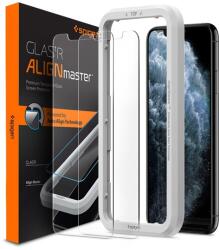 Spigen iPhone XR 6.1 SPIGEN ALM FC екранен протектор стъкло 2бр. 2.5D, цветен акцент, TRANSFER AGL00101 (AGL00101)