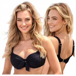Ercole Bikini felső Fürdő melltartó Fekete Fürdőruha 100D 50 5XL (Góra bikini strój usztywniany czarny E13-100D)