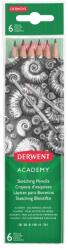 Derwent Комплект графитни моливи, шестоъгълни, DERWENT "Academy", 6 различни твърдости 2300086 (2300086)