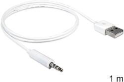 Delock кабел USB-A мъжки Стерео жак 3, 5 мм мъжки 4 пина IPod Shuffle 1 м 83182 (83182)