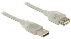 Delock USB 2.0 разширителен кабел с щепсел за конектор тип А USB 2.0 с гнездо за конектор тип А, 0