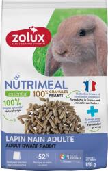 ZOLUX NUTRIMEAL 4 Adult dwarf rabbit Granulált karma felnőtt miniatűr nyulaknak 850 g