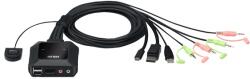 ATEN KVM превключвател Хибриден кабел USB-C - DisplayPort, 2 порта - CS52DP CS52DP-AT (CS52DP-AT)