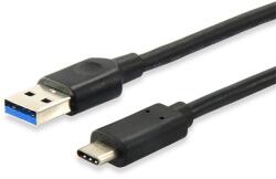 Equip Преобразуващ кабел - 128343 (USB-C 3.2 Gen1 към USB-A, мъжки/женски, черен, 0, 25 м) (128343)