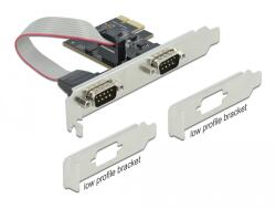 Delock PCI Express карта 2 x RS-232 сериен конектор