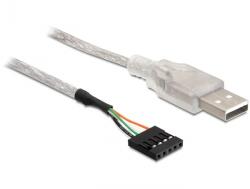 Delock Кабел Delock, USB 2.0-A мъжки - щифтова глава