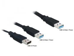 Delock Кабел на Delock - 82908 (USB-A 3.0 - USB-A 3.0 + USB-A 2.0, апа/apa/apa, 60 cm) (82908)
