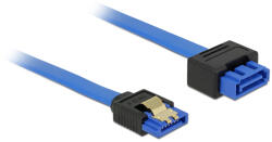 Delock Адаптерен кабел SATA, 6 Gb/s, втулка, прав щепсел SATA, прав, 50 cm, син, тип ключалка