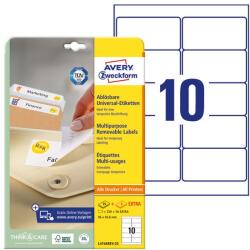AVERY Етикет AVERY L4744REV-25 96x50, 8mm универсален 250 етикета/кутия 25 листа/кутия (L4744REV-25)