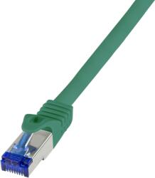 LogiLink Пач кабел Ultraflex, Cat. 6A, S/FTP, зелен, 0, 5 м