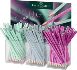 Faber-Castell Графитен молив, B, триъгълен, FABER-CASTELL "Sparkle Aurora", смесени цветове (118256)