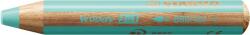 STABILO Цветни моливи, кръгли, плътни, STABILO "Woody 3 в 1 Pastel", пастелно синьо 880/402 (880/402)