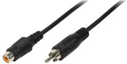 LogiLink Аудиокабел RCA/M към RCA/F 5 м черен CA1032 (CA1032)