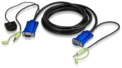 ATEN VanCryst Cable Превключвател на портове VGA + аудио, 3 м - 2L-5203B (2L-5203B)