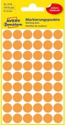 AVERY 3148 12mm 270pcs светлооранжева маркираща точка (3148)