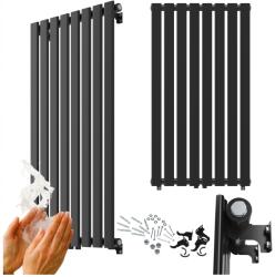 Granitan Dekoratív függőleges radiátor 1100x600 Fekete radiátor 737W panel Fero (Fero32148)