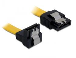 Delock Кабел Delock SATA 6 Gb/s надолу/пряко, метален, 70 cm