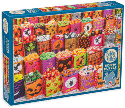 Cobble Hill Puzzle Cobble Hill din 500 XXL de piese - Tratamente de Halloween (45004) Puzzle