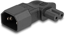 Delock Захранващ адаптер IEC 60320 - C14 - C7, мъжки/женски, 2, 5 A, огънат на 90