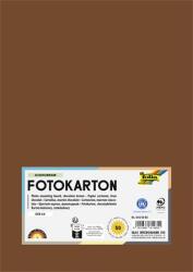 FOLIA Декоративен картон, 2 страници, A4, 300 g, 50 листа, FOLIA, шоколадово кафяв 614/50 85 (614/50 85)