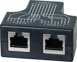 LogiLink Адаптер за кабелен сплитер 1x RJ45 женски - 2x RJ45 женски, 10/100BT