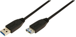 LogiLink Удължителен кабел LogiLink USB 3.0 тип A, черен 1 м
