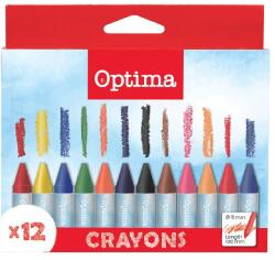 Optima Мазен молив OPTIMA Max Jumbo кръгъл 12 цвята 100142 (100142)
