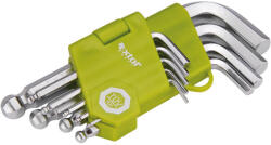 Extol Ключ, къс, Cr40 със сачмен край, TÜV/GS; 9бр. , 1, 5-10mm, в блистер