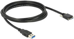 Delock Кабел USB 3.0 Тип A щепсел USB 3.0 Тип Micro-B щепсел с винтове 2 м