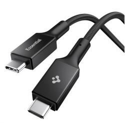 Spigen ESSENTIAL EB10015CC кабел за данни Type-C - Type-C, 150 см, ЧЕРЕН ACA10421 (ACA10421)