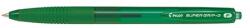 Pilot Химикалка, 0, 22 мм, с бутон, PILOT "Super Grip G", зелена BPGG-8R-F-GG (BPGG-8R-F-GG)