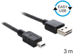 Delock 83364 USB 2.0 -A кабел USB 2.0 мини кабел 3 м (83364)