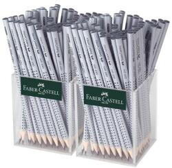 Faber-Castell Графитен молив, HB, триъгълен, FABER-CASTELL "Grip 2001", сребърен 117023 (117023)