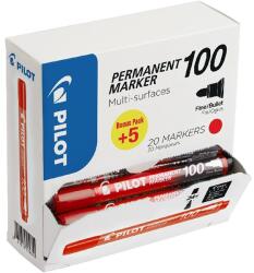 Pilot BT 100 20 бр. /опаковка червен перманентен маркер SCA-100-20R (SCA-100-20R)