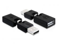Delock Въртящ се адаптер Delock USB 2.0-A мъжки към женски