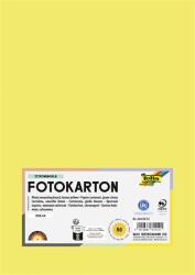 FOLIA Декоративен картон, 2 страници, А4, 300 г, 50 листа, folia, лимоненожълт 614/50 12 (614/50 12)
