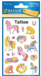 AVERY Стикер за татуировка AVERY glitter horses 56681 (56681)
