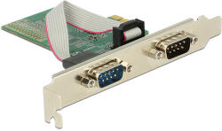 Delock PCI-E Express карта 2 x Серийно RS-232 89555 (89555)