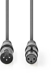 Nedis COTG15010GY200 балансиран/симетричен XLR 3-пинов щепсел | XLR 3-пинов контакт, 20 м (COTG15010GY200)