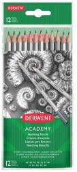 Derwent Комплект графитни моливи, шестоъгълни, DERWENT "Academy", 12 различни твърдости 2300412 (2300412)