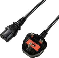 LogiLink Захранващ кабел, BS 1363 (UK) IEC C13, 1, 8 м