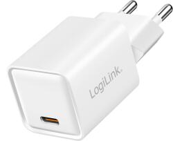 LogiLink USB-C GaN зарядно устройство (PD+QC 3.0), 20 W, бяло
