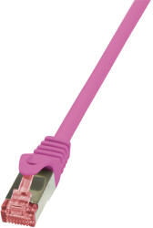 LogiLink Пач кабел PrimeLine, Cat. 6, S/FTP, розов, 2 м