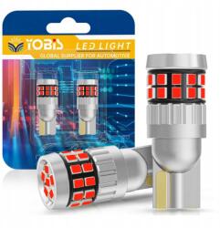 YOBIS Izzók Yobis Led Izzó W5W T10 Canbus Piros Erős 2db