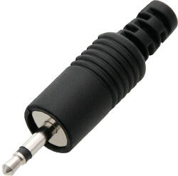  2, 5 mm-es mono jack csatlakozó, műanyag - 1269- (1269)
